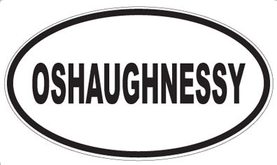 OSHAUGHNESSY - Oval Sticker