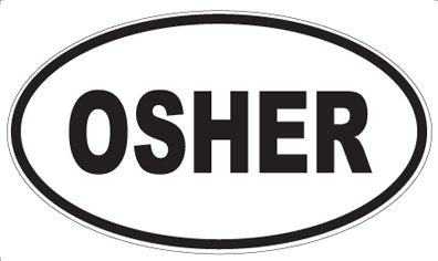 OSHER - Oval Sticker