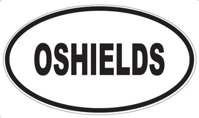 OSHIELDS - Oval Sticker