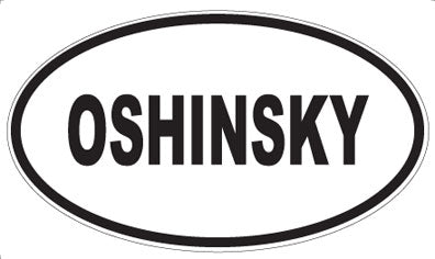 OSHINSKY - Oval Sticker
