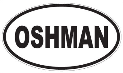OSHMAN - Oval Sticker
