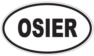 OSIER - Oval Sticker