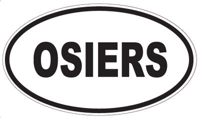 OSIERS - Oval Sticker
