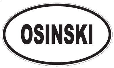 OSINSKI - Oval Sticker
