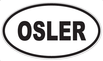 OSLER - Oval Sticker