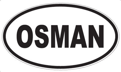 OSMAN - Oval Sticker