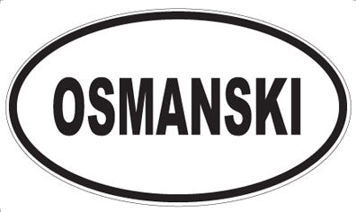 OSMANSKI - Oval Sticker