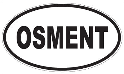 OSMENT - Oval Sticker