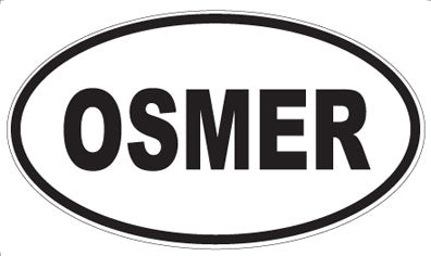 OSMER - Oval Sticker