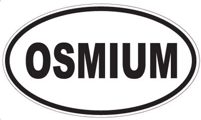 OSMIUM - Oval Sticker
