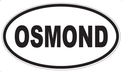 OSMOND - Oval Sticker