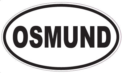 OSMUND - Oval Sticker