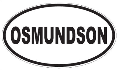 OSMUNDSON - Oval Sticker