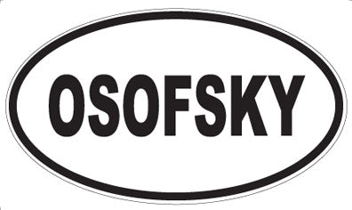 OSOFSKY - Oval Sticker