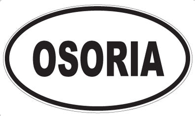 OSORIA - Oval Sticker