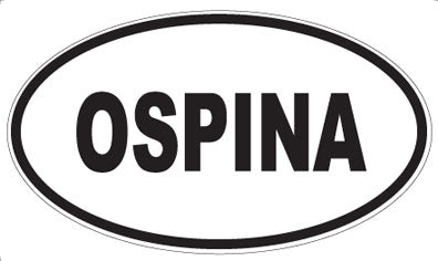 OSPINA - Oval Sticker