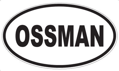 OSSMAN - Oval Sticker