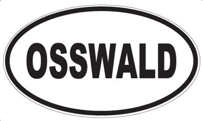 OSSWALD - Oval Sticker