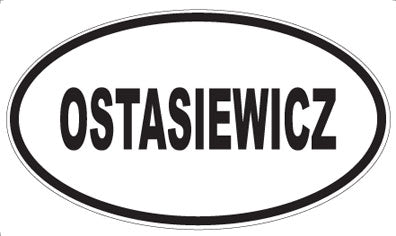 OSTASIEWICZ - Oval Magnet