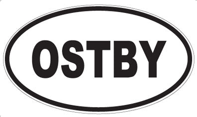 OSTBY - Oval Sticker