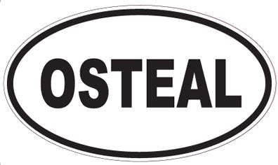 OSTEAL - Oval Sticker