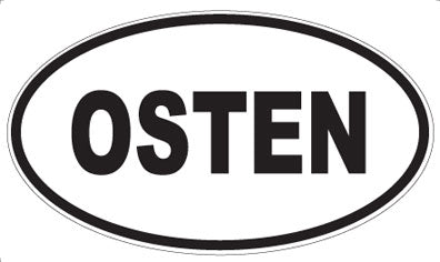 OSTEN - Oval Sticker
