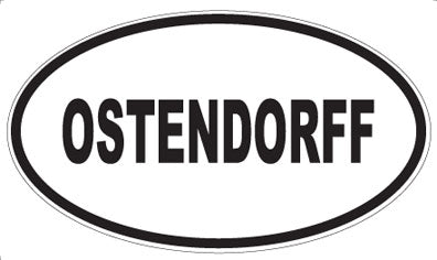 OSTENDORFF - Oval Sticker