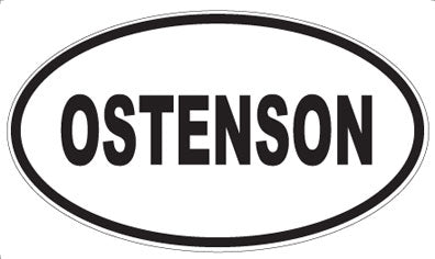 OSTENSON - Oval Sticker