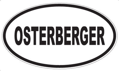 OSTERBERGER - Oval Sticker
