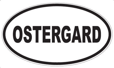 OSTERGARD - Oval Magnet