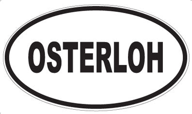 OSTERLOH - Oval Sticker