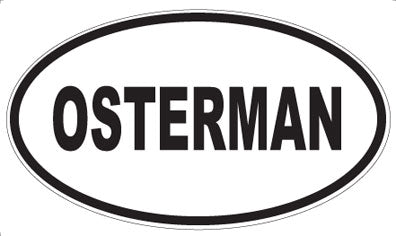 OSTERMAN - Oval Sticker