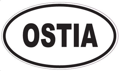 OSTIA - Oval Sticker