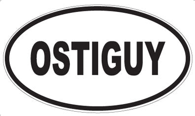 OSTIGUY - Oval Sticker
