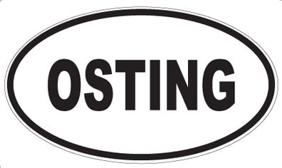 OSTING - Oval Sticker