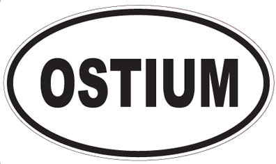 OSTIUM - Oval Sticker