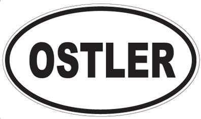 OSTLER - Oval Sticker