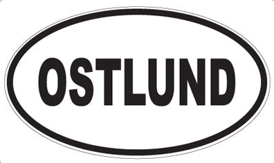 OSTLUND - Oval Sticker