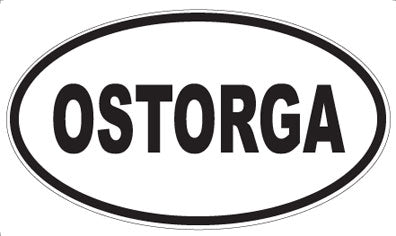 OSTORGA - Oval Sticker