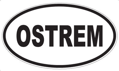 OSTREM - Oval Sticker