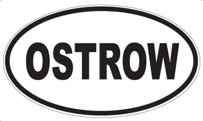OSTROW - Oval Sticker
