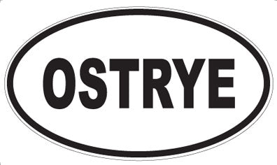 OSTRYE - Oval Sticker