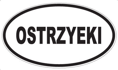 OSTRZYEKI - Oval Magnet