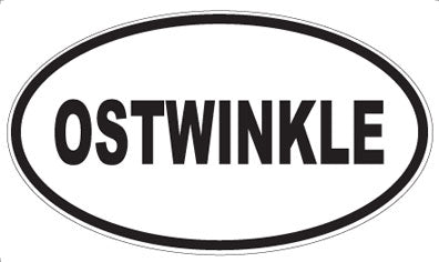 OSTWINKLE - Oval Magnet