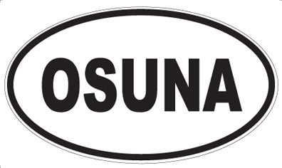 OSUNA - Oval Sticker