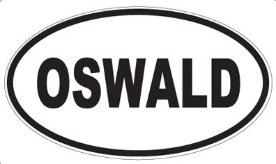 OSWALD - Oval Sticker
