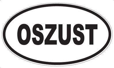 OSZUST - Oval Sticker