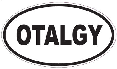 OTALGY - Oval Sticker