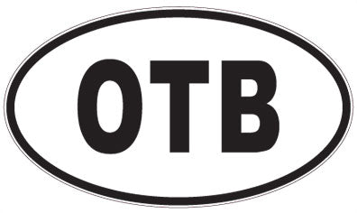 OTB - 3 Letter Initials Oval Sticker