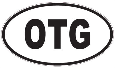 OTG - 3 Letter Initials Oval Sticker